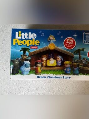 Fisher-Price Little People Deluxe Christmas Story Nativity Playset - Blue